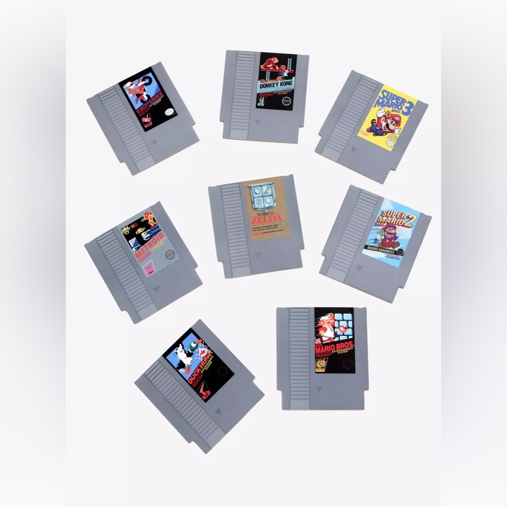 Retro Game Cartridge Coasters set of 8 - Picture 2 of 3
